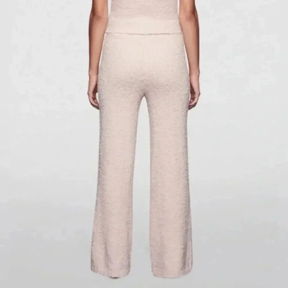 SKIMS Cozy Knit Pants 2X/3X in Dusk Pink Wide Leg Teddy Lounge Boucle Kardashian - Picture 3 of 16